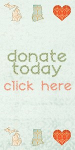 Michigan to ghana donate button